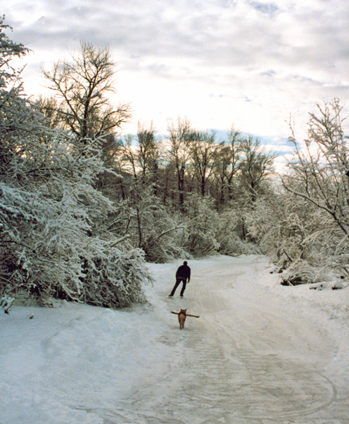 Skating on the Mabel in January